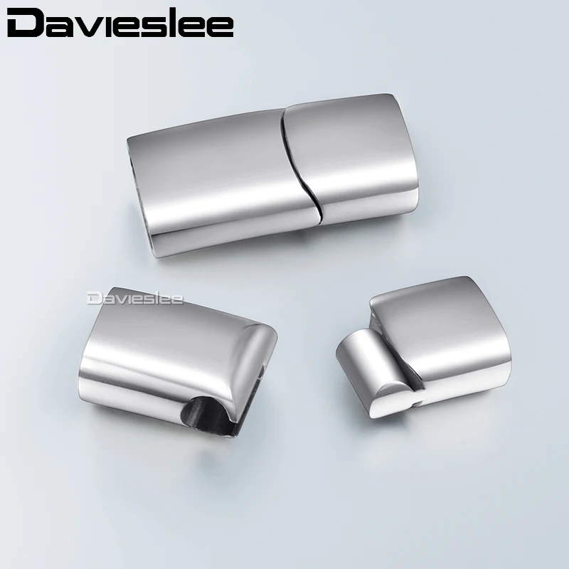 Магнитные застежки для ювелирных изделий Davieslee подходят 4 5 6 8 10 12 14 мм кожаный шнур