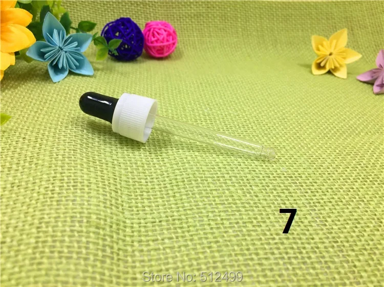 

10-200pcs 18/410 Essential Oil Bottles cap Black/white plastic cover dropper lid glue head lid with glass dropper pipe 5-100ml