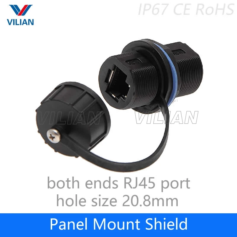 Y5S socket and cap Класс А качество RJ45 экранированный панельный разъем AP box адаптер сетевой кабель удлинитель гнездо 1 блок - Цвет: Y5S socket and cap