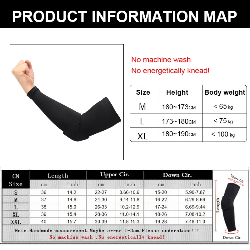 2PCS Basketball Shooting Elbow Pads Protector Support Brace Elastic Sport Safety Compression Arm Sleeve Warmer Pad | Спорт и
