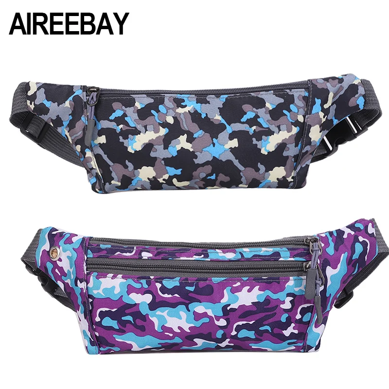 AIREEBAY Повседневная мини поясная сумка с камуфляжным принтом модная для женщин