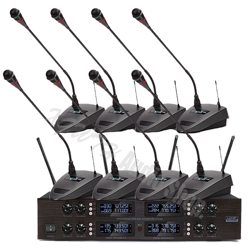 UHF Регулируемая частота 8 бежевый крючок для гарнитуры Mic цифровой аудио