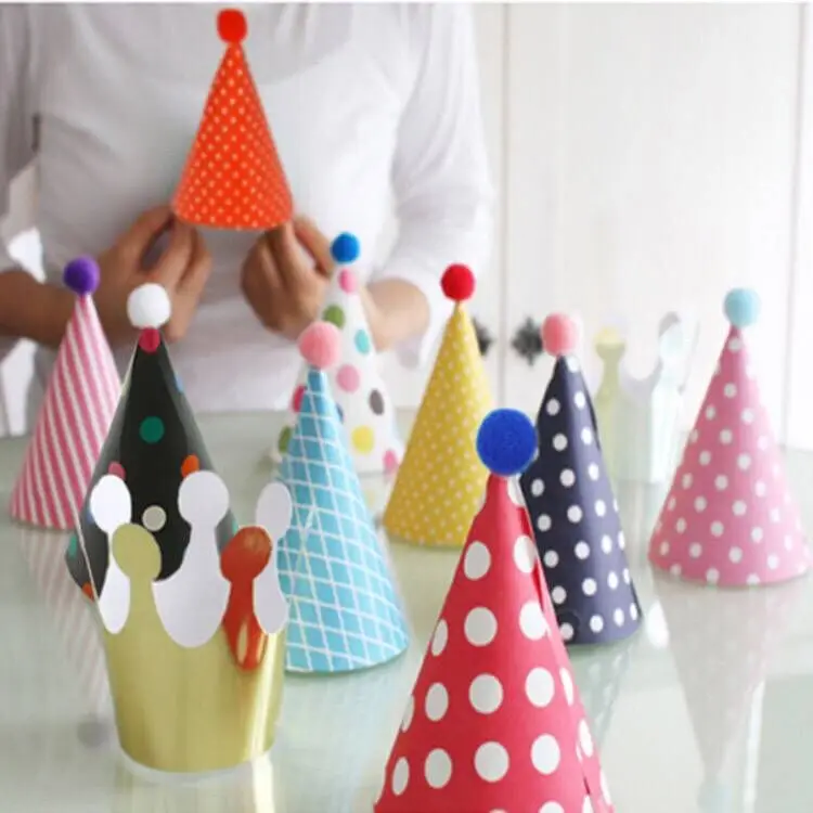 11 шт./компл. партии Празднование корейские милые Шляпы день рождения шляпа