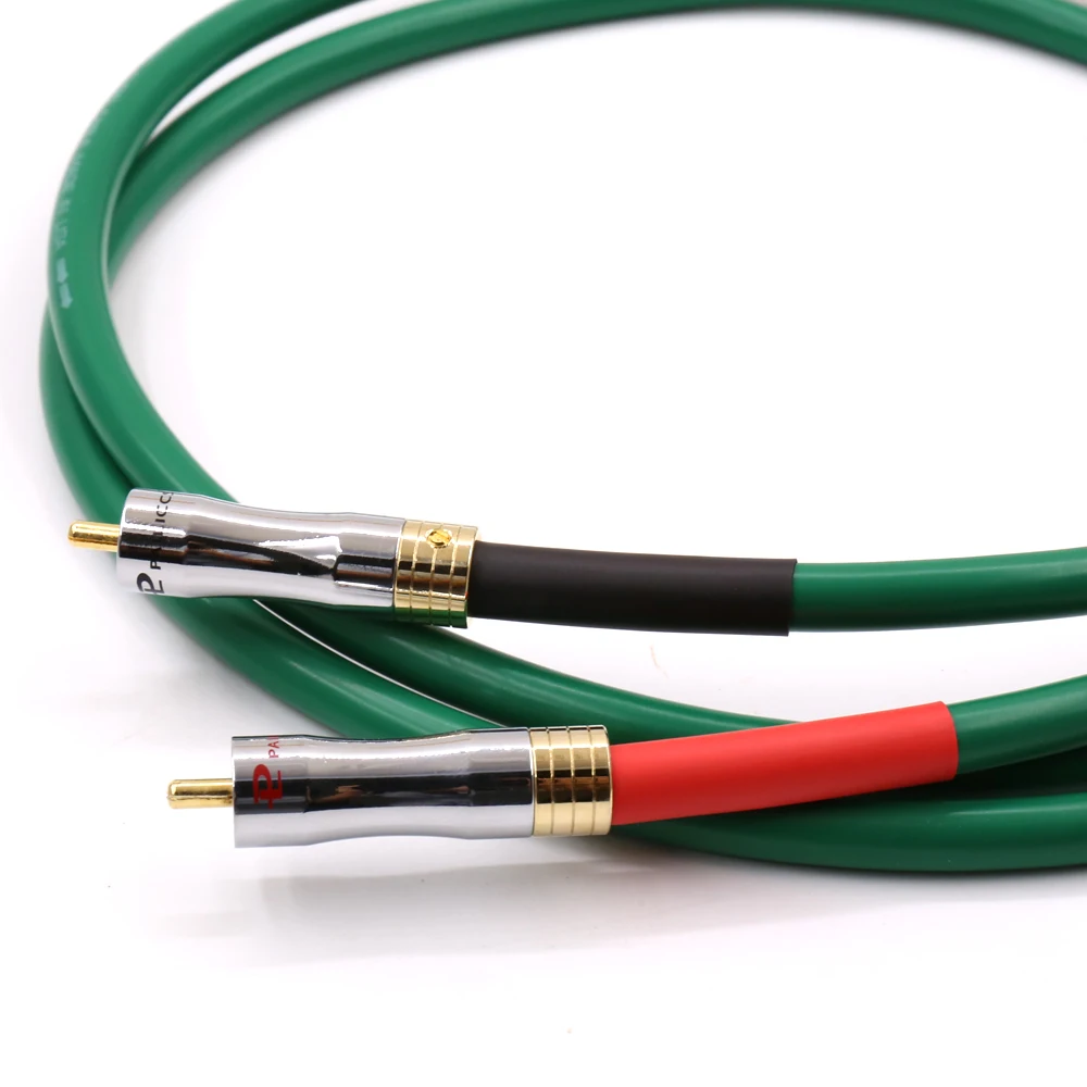 Hi Fi аудио разъем с позолоченными штекерами 0 5 3 м 4N медный RCA Соединительный
