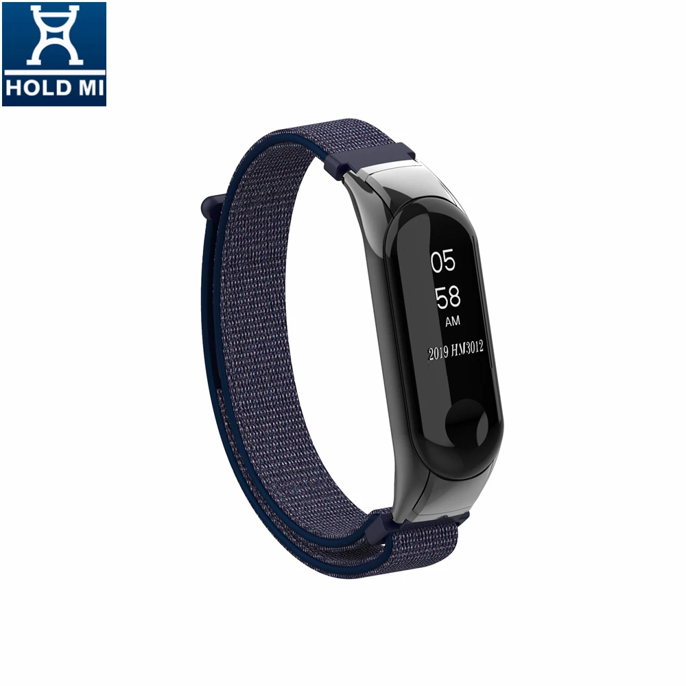 HOLDMI нейлоновый ремешок Mi band 3 умные аксессуары для Xiaomi Band сменный часов с