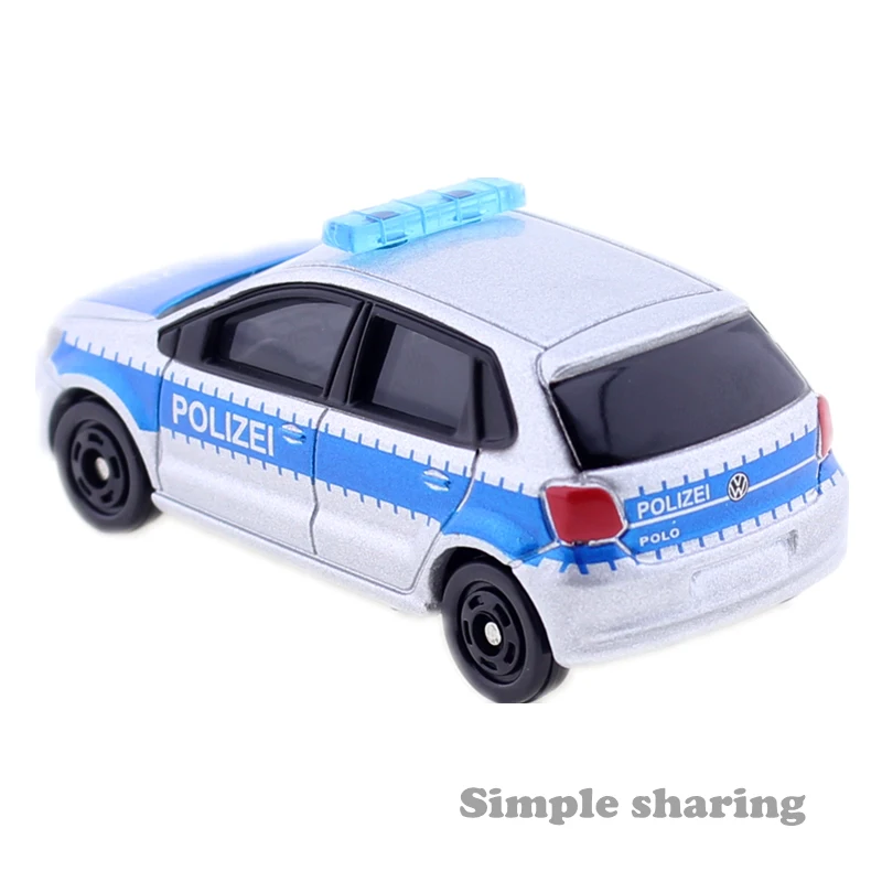 TOMICA No. 109 1:62 масштаб VOLKSWAGEN POLO Полицейская машина TAKARA TOMY литая под давлением