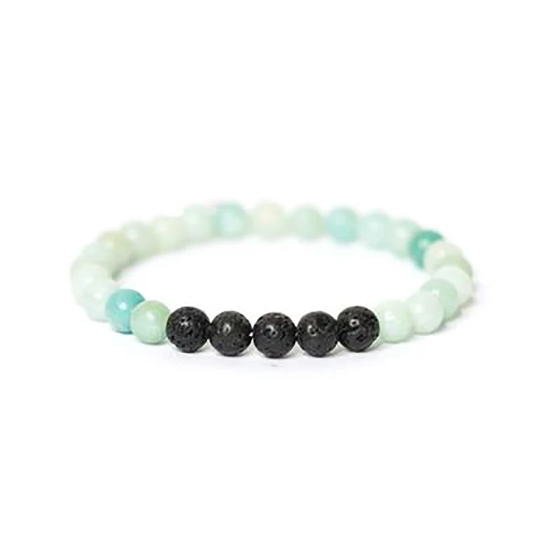 1pcs Volcanic Lava Stone Essential Oil Diffuser Bracelets Healing Balance Yoga Dalmatian Jasperstone Bracelet For Men Women | Украшения и