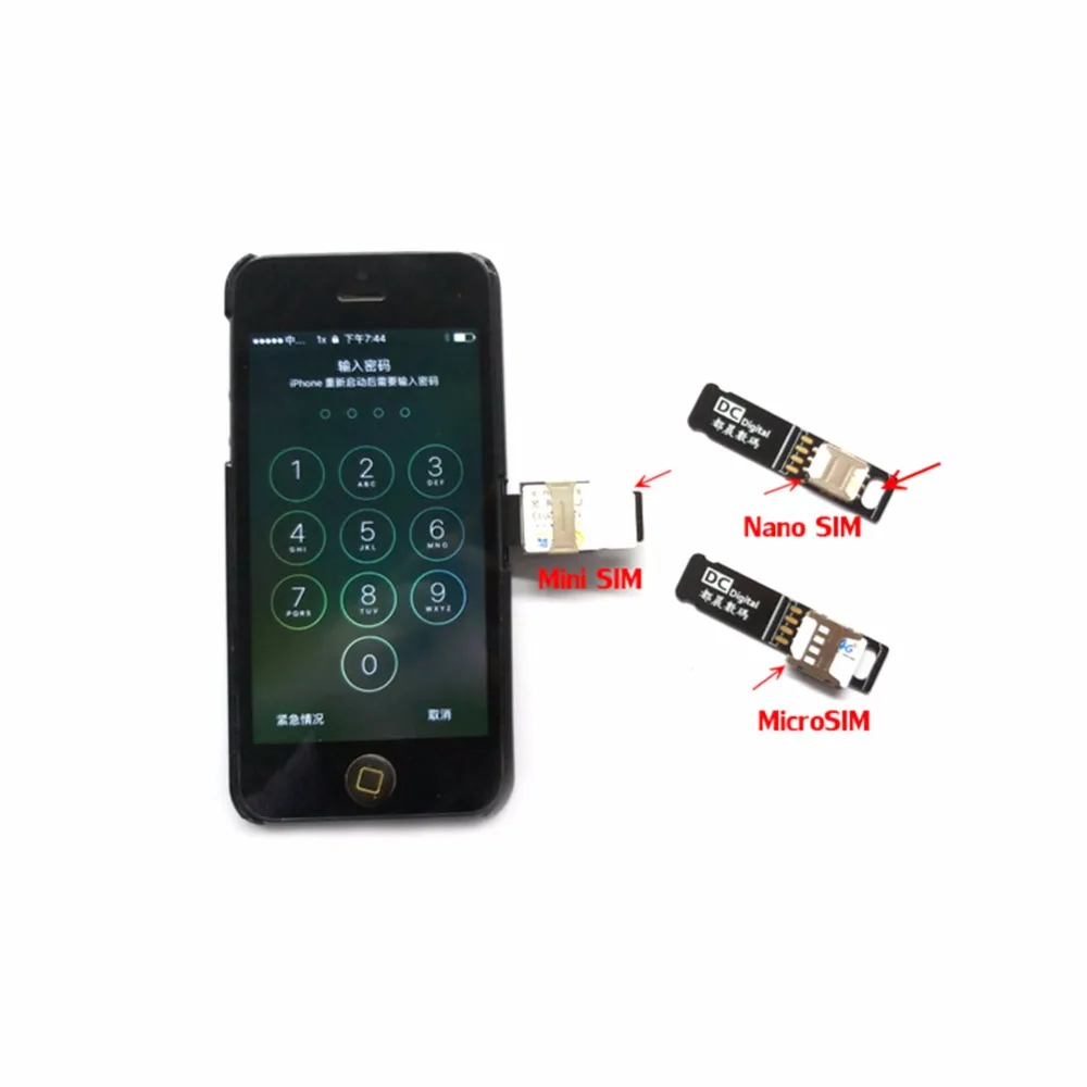 Адаптер для SIM карты быстросъемный адаптер Apple iPhone 5 5S 6 6S 6P 7 7S 7P Nano/Micro SIM|Адаптеры