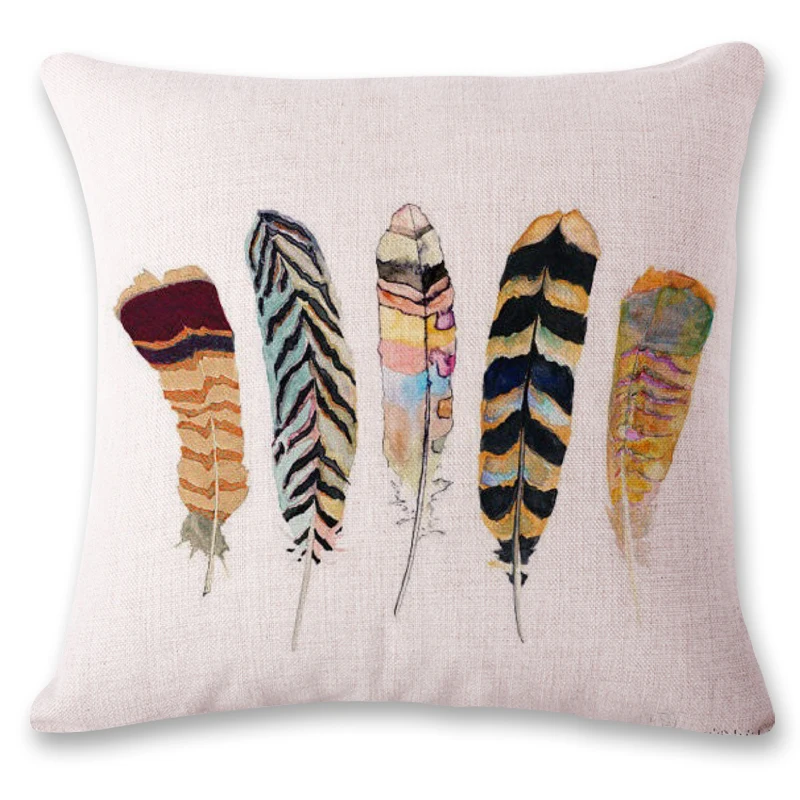 2019 Мультяшные акварельные перья офисное кресло поддерживающая поясничная