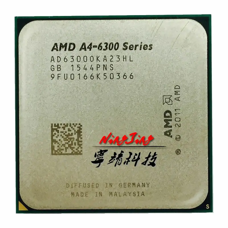 Двухъядерный процессор AMD A4 Series 6300 6300k AD6300OKA23HL /AD630BOKA23HL разъем FM2|socket fm2|a4 6300cpu processor |