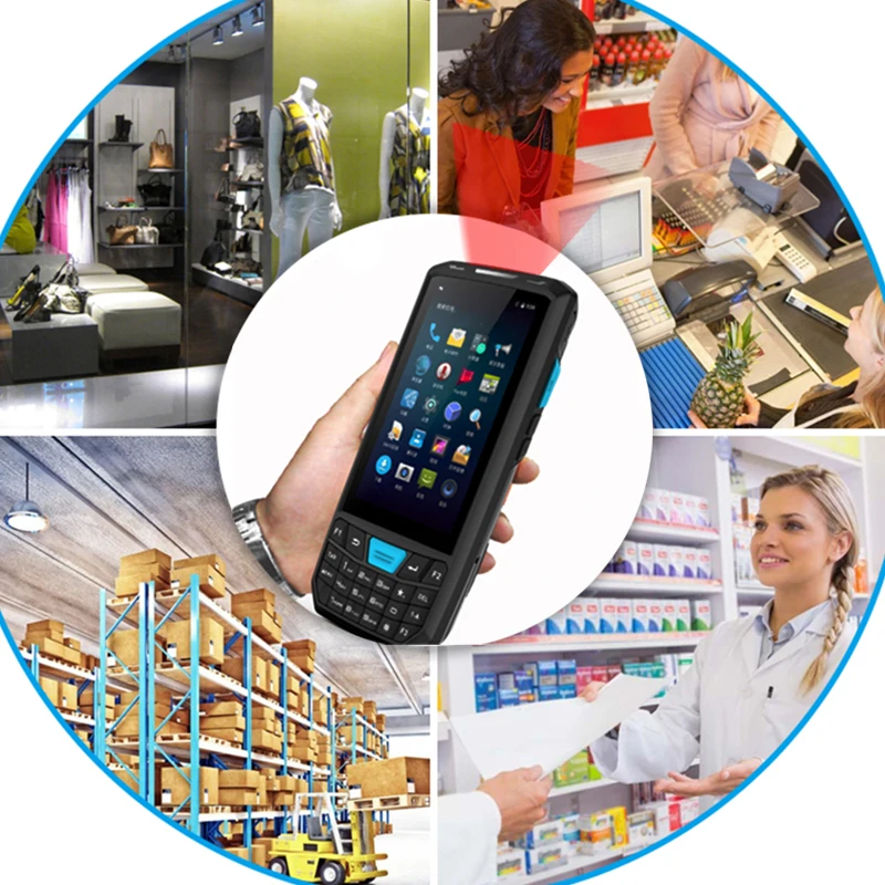 ENGONUS портативный Android PDA 1D 2D сборщик мобильных данных терминал 4 5 ''экран 16G