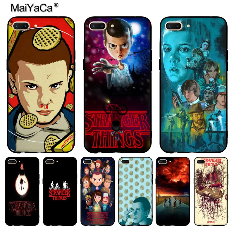 MaiYaCa очень странные дела мультфильм ТВ черный силиконовый мягкий чехол для