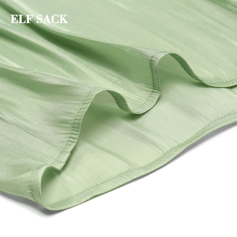 ELFSACK 2019 New Oversized Woman Shirts Solid Casual Women Blouse Stylish Puff Sleeve Femme Streetwear Ladies Blouse|Блузки| |