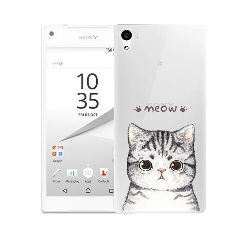Qmswei ТПУ прозрачный мягкий чехол для телефона sony Z3 Z2 Z5 Z4 силиконовый цветочным