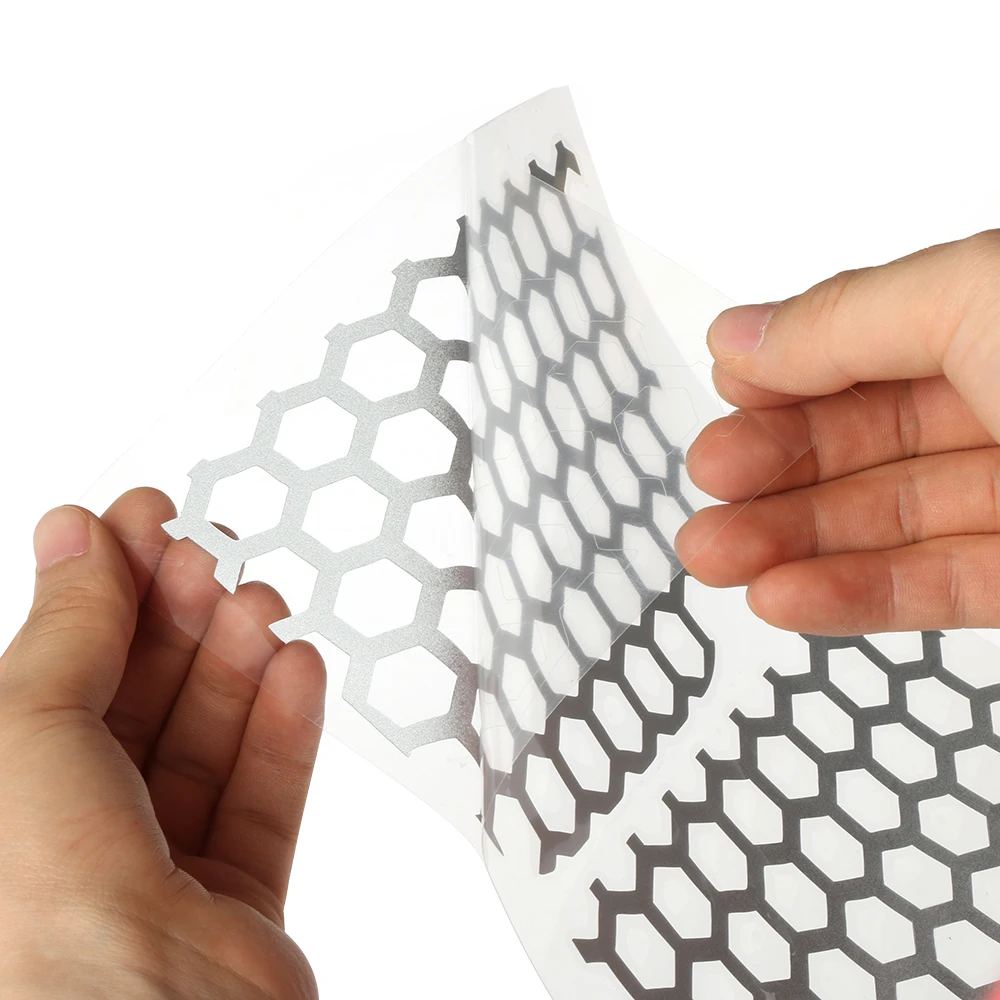 6 шт./компл. декоративная наклейка с Сотами из ПВХ для заднего фонаря автомобиля