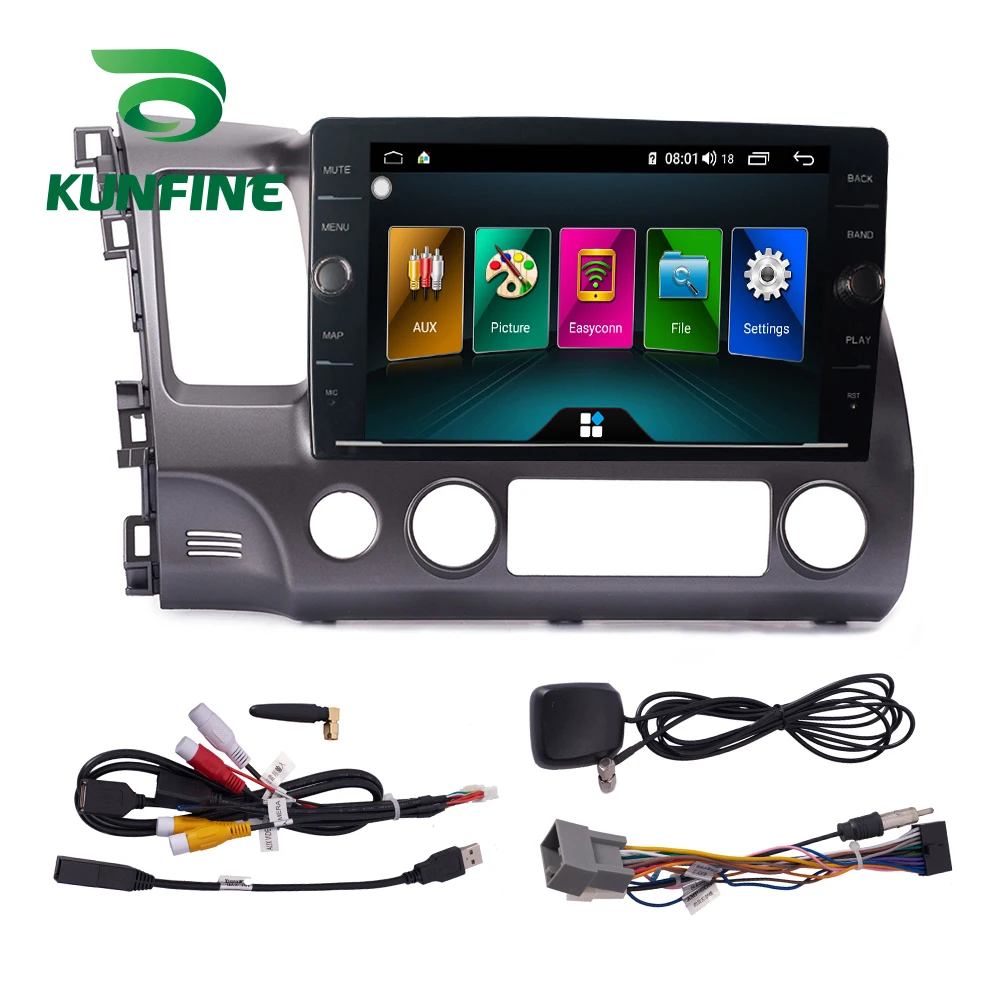 Восьмиядерный 4 Гб ОЗУ 64 ПЗУ Android 8 1 автомобильный DVD GPS плеер Deckless стерео для Honda Civic