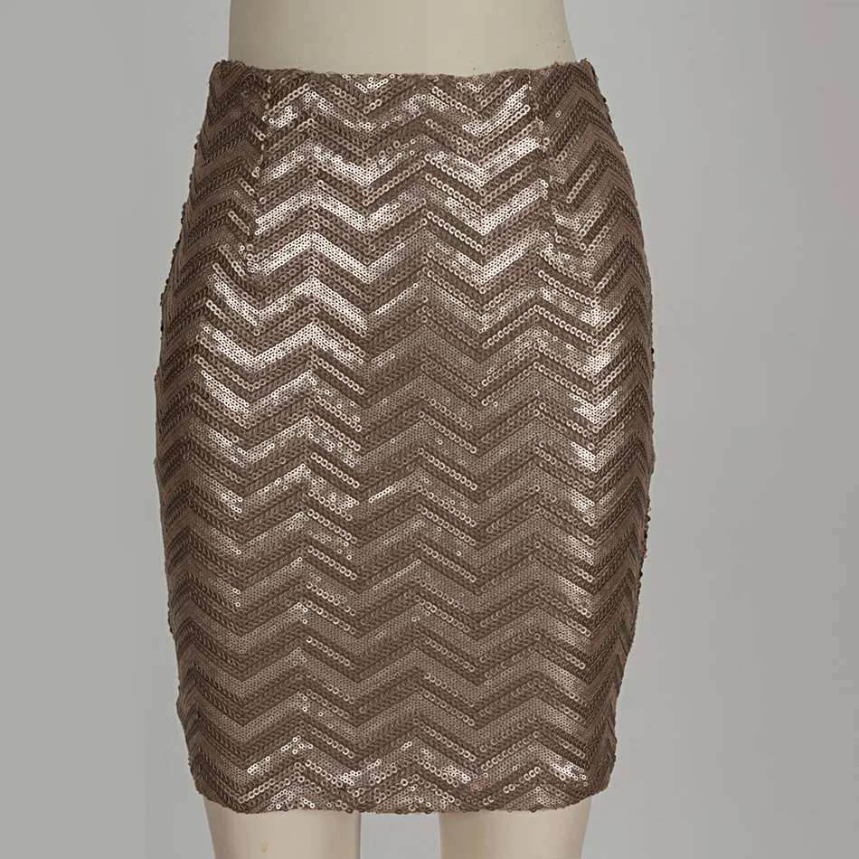 2017 новые модные женские черные юбки-карандаш с блестками | Женская одежда