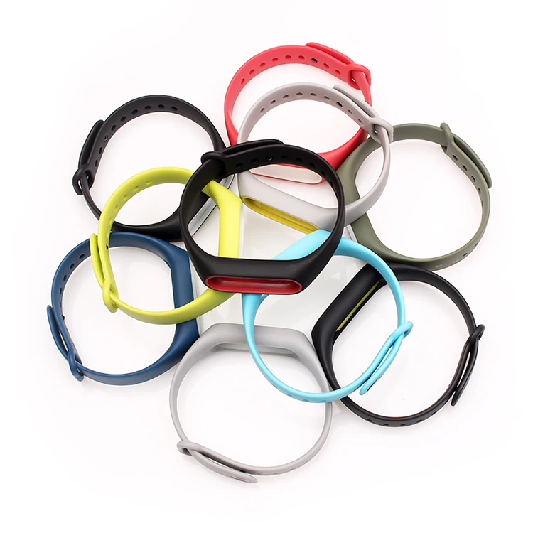 BOORUI mi band 2 ремешок двойной цвет mi Группа 2 аксессуары pulseira mi Группа 2 ремешок замена силиконовый браслет для xiaomi mi2 умный Браслет