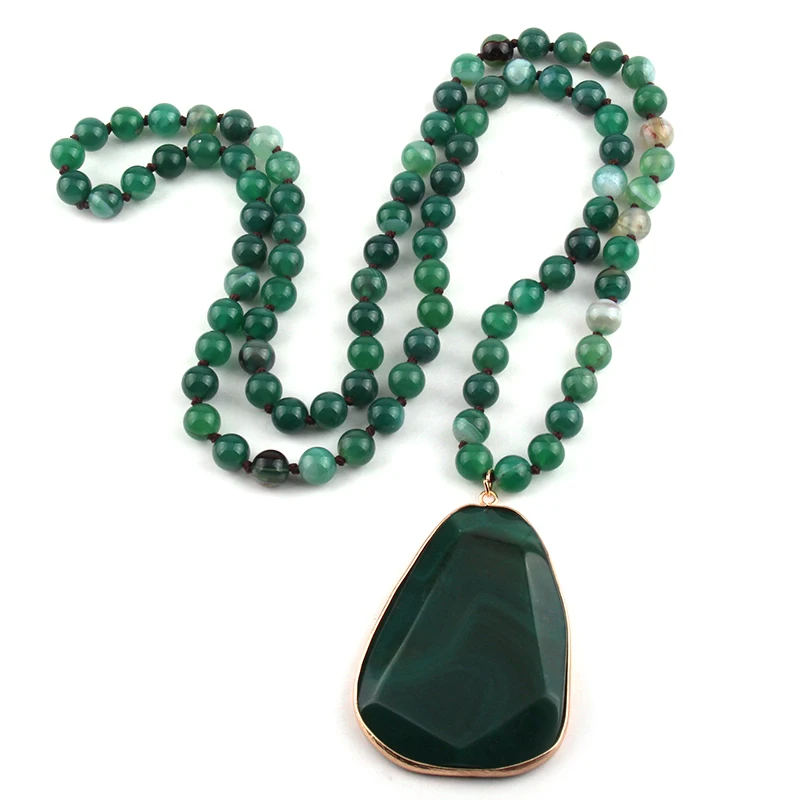 MOODPC модные богемные этнические ювелирные изделия из натурального камня длинные