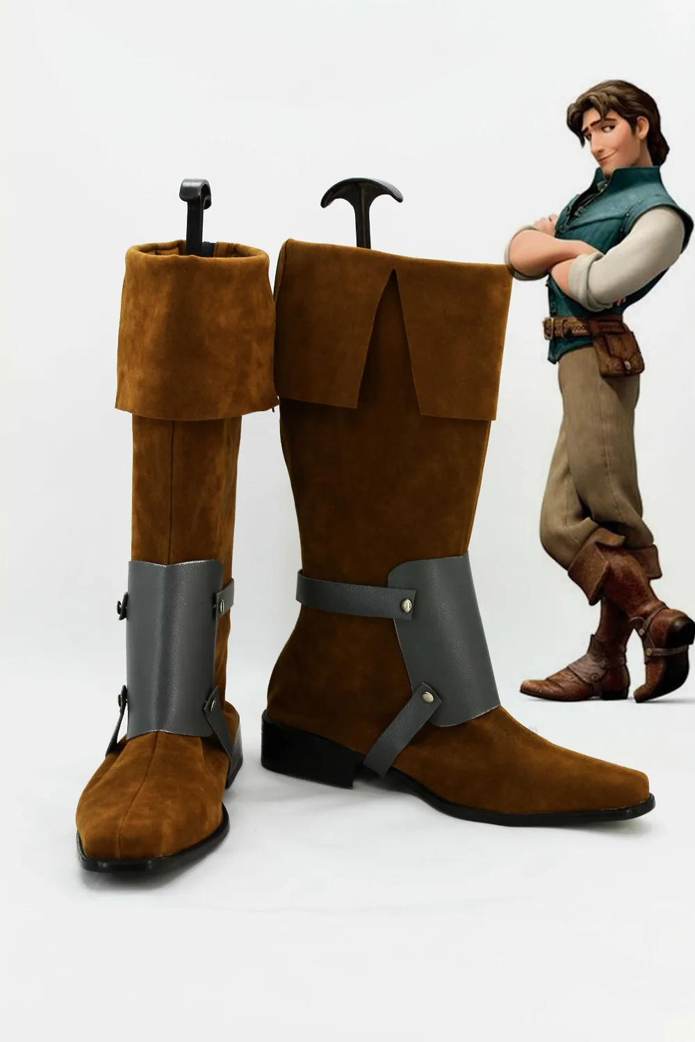 

Tangled Prince Flynn Rider Cosplay Shoes Boots For Costume Halloween Carnival European Size