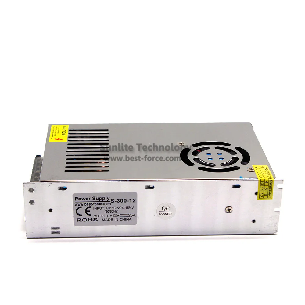 Высокое качество 300 Вт 25А DC12V Импульсный блок питания адаптер для светодиодных
