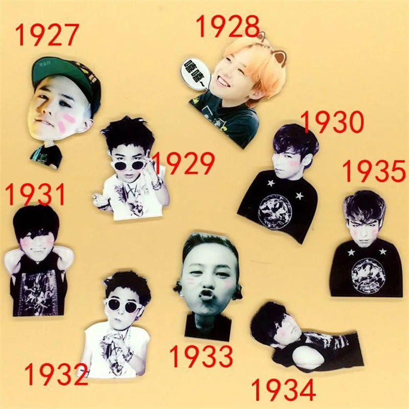 Круглые Акриловые Броши GD G-Dragon 1 шт. значок с животными броши брошь для рюкзака