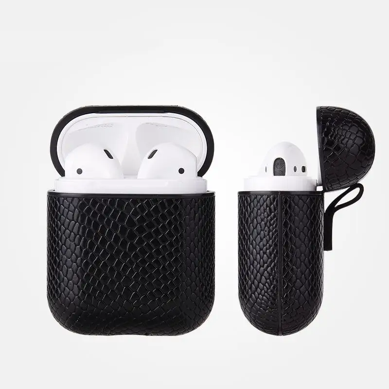 Ostart Новые Роскошные Наушники кожаный защитный чехол для Apple AirPods зарядный чехол