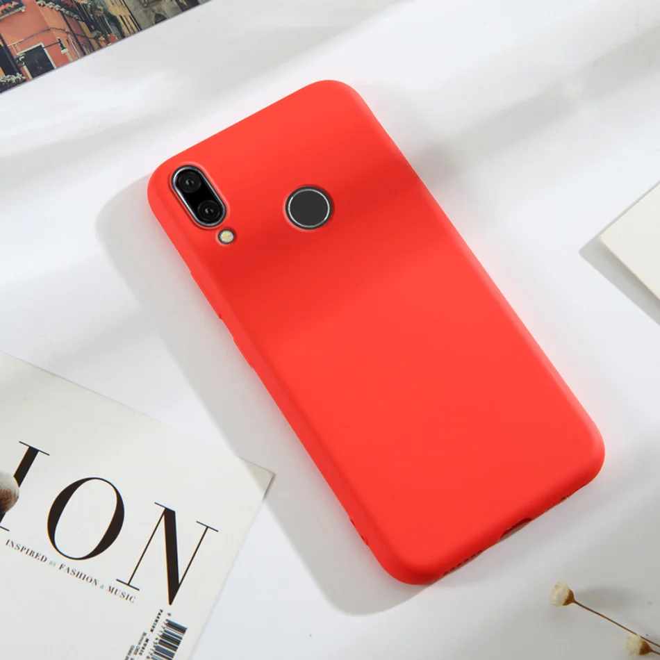 Nova 4 роскошные мягкие матовые цветные Чехлы для Huawei противоударный чехол из ТПУ и