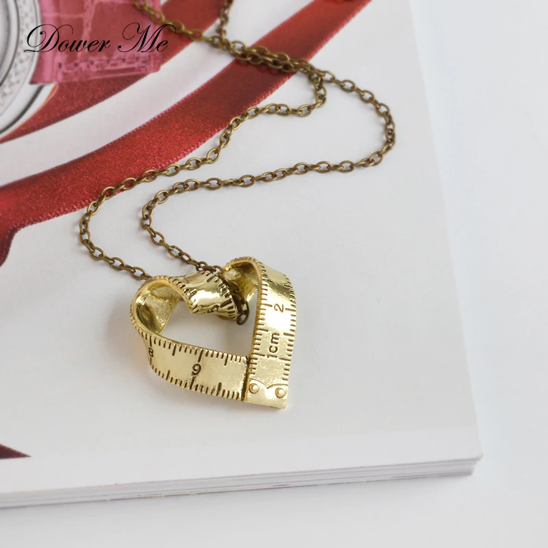Dower Me серебро длинной цепи ожерелье Женские винтажные сплав золота сердце