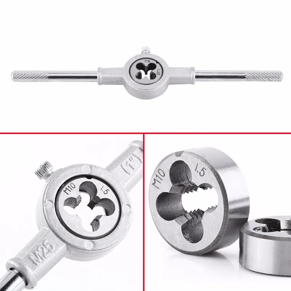 6 шт./компл. новейшая прочная Метрическая матрица и гаечный ключ обработка резьбы