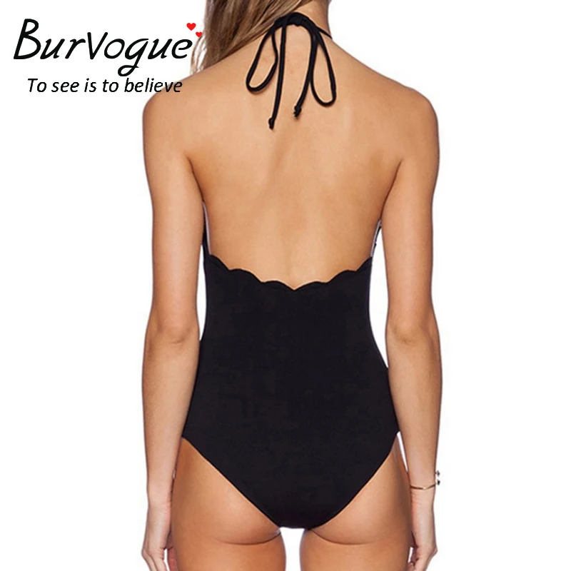 Burvogue пикантные Одна деталь купальники Новинки для женщин Кружева Push Up купальник