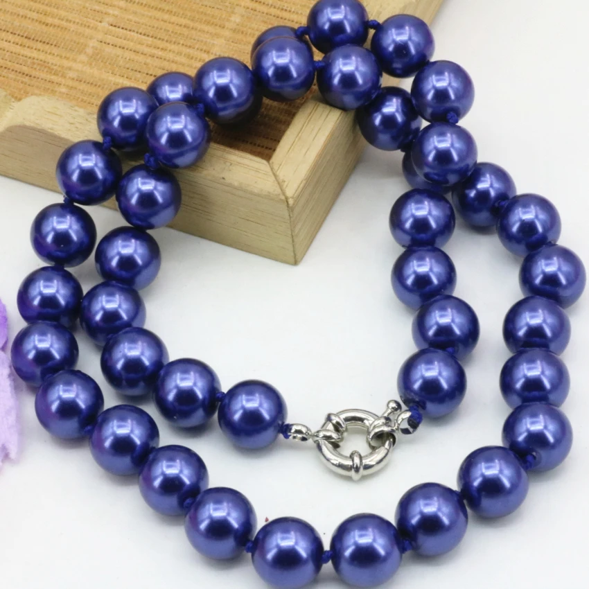 Женское ожерелье с бусинами и искусственным жемчугом 10 мм | Украшения аксессуары