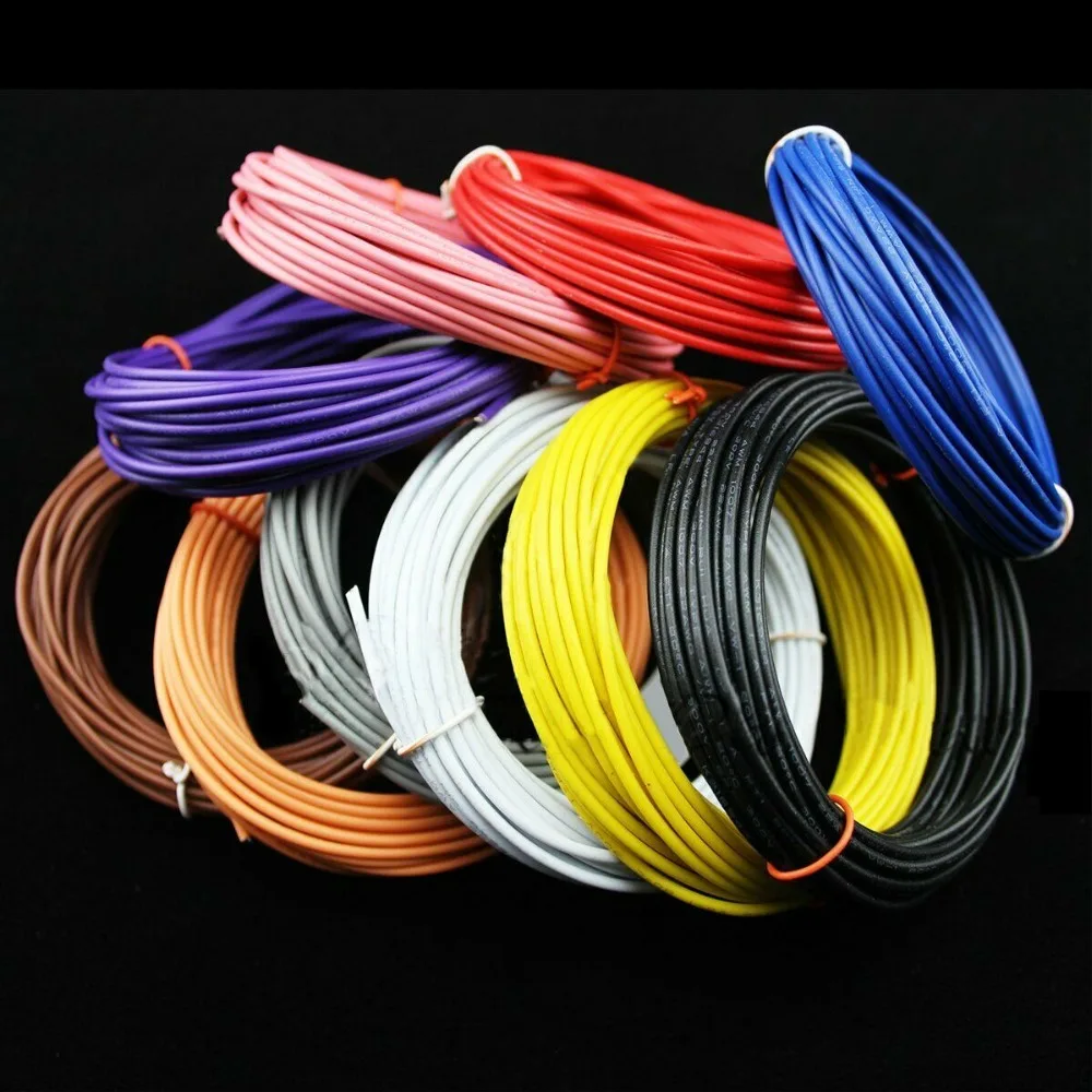 24AWG 5 метров UL1007 провода 1,4 мм Электрический ПВХ кабель UL Сертификация 24