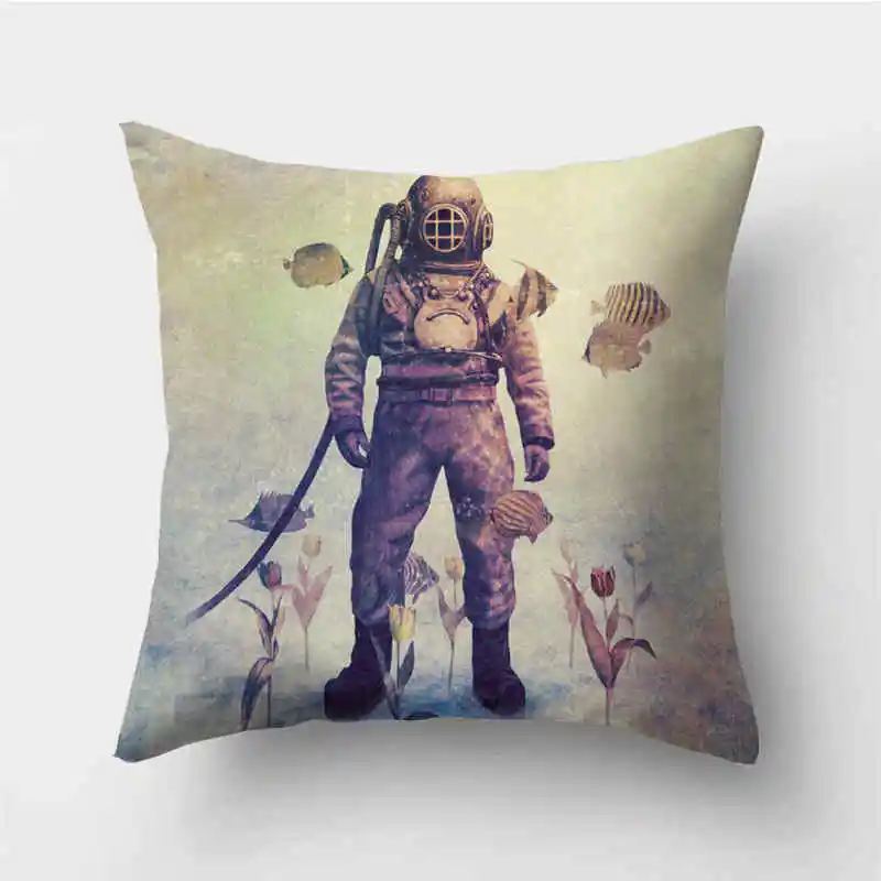 18 ''домашний чехол для подушки из полиэстера дивана поясная подушка