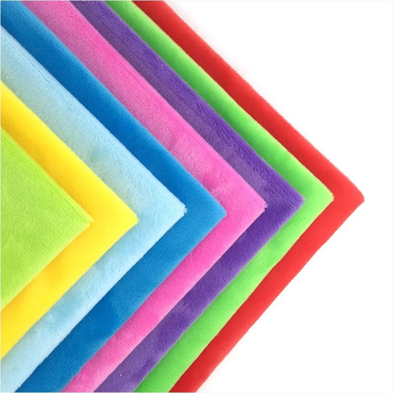 ZYFMPTEX 8 шт. 45x50 см превышает мягкий полиэстер плюшевая ткань DIY игрушки одеяло одежда в материале Лоскутная Ткань теплая ткань