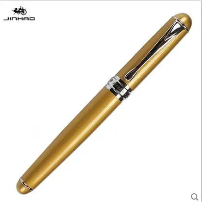 Y Jinhao X750 лакированная 15 цветов с серебристой отделкой перо для каллиграфии авторучка и пенал для карандашей Роскошные писать подарочные ручки - Цвет: Y