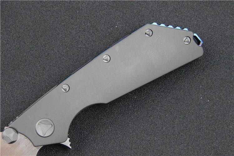 Folding Blade Knife M D2 Titanium TC4 Handle Flipper Survival Camping Knives Tactical Outdoor TooL | Инструменты