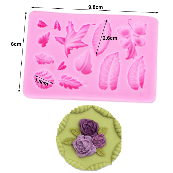 Leaf Mold B M961 Sugarcraft силиконовая форма в виде листьев конфеты Полимерная глина помадка форма торт Decorationg инструмент цветок клен GumPaste роза лист плесень - Цвет: Leaf Mold B