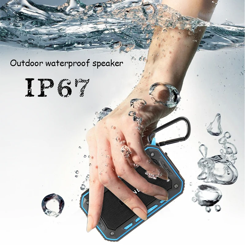 

Handbluetooth speaker Fully sealed waterproof portable dustproof outdoor sports FM radio mobile phone computer speaker