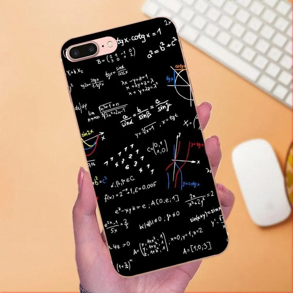 Мягкий силиконовый чехол из ТПУ для телефона Mathematics E = mc2 элегантный Huawei P8 P9 P10 P20 P30