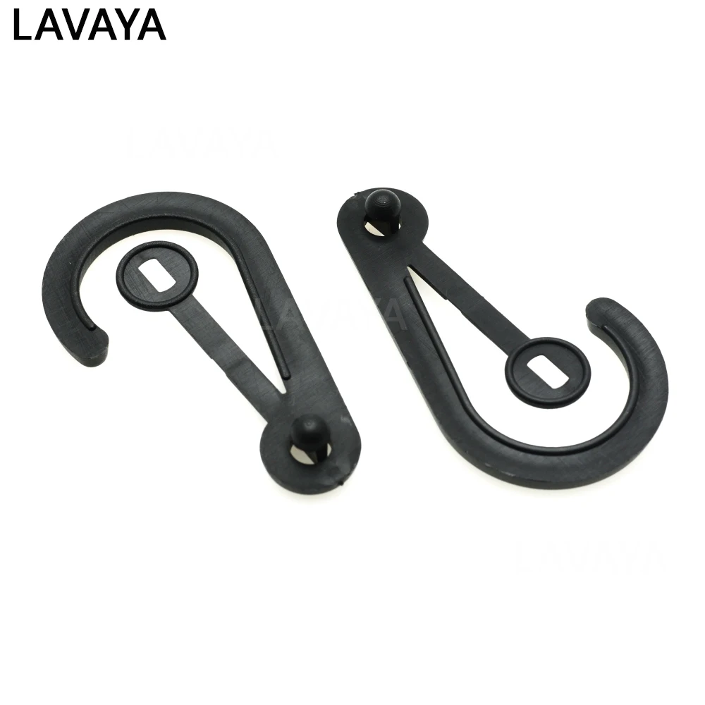 10pcs Gloves Hook Plastic Black Buckles Snap With O-Ring Used For Shower Curtains | Дом и сад