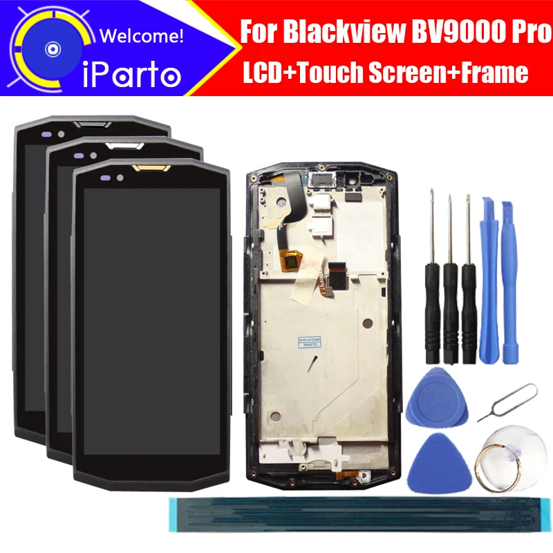 ЖК дисплей Blackview BV9000 Pro 5 7 дюйма дигитайзер сенсорного экрана рамка в сборе 100%