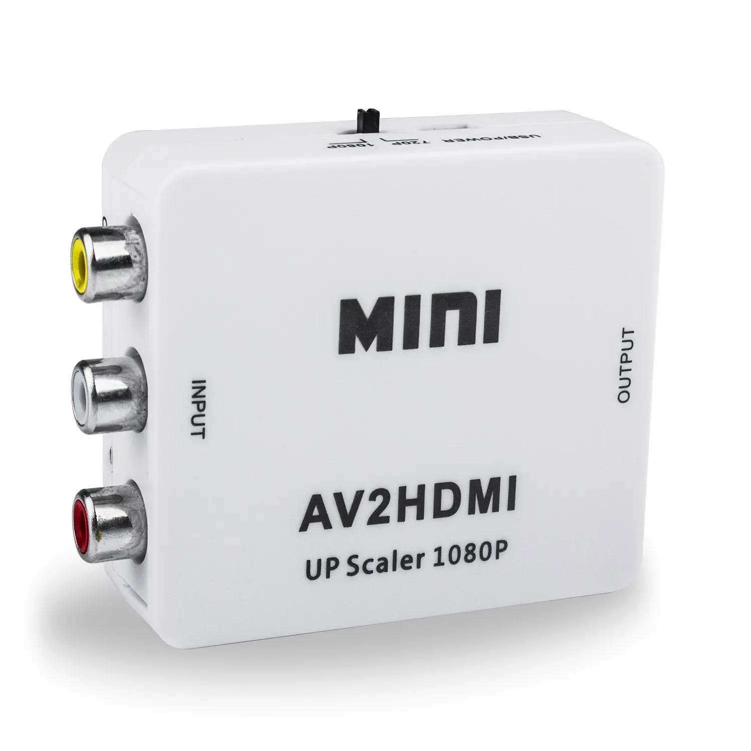HFES Новый RCA к HDMI Mini 1080P композитный CVBS AV видео аудио конвертер адаптер Поддержка PAL