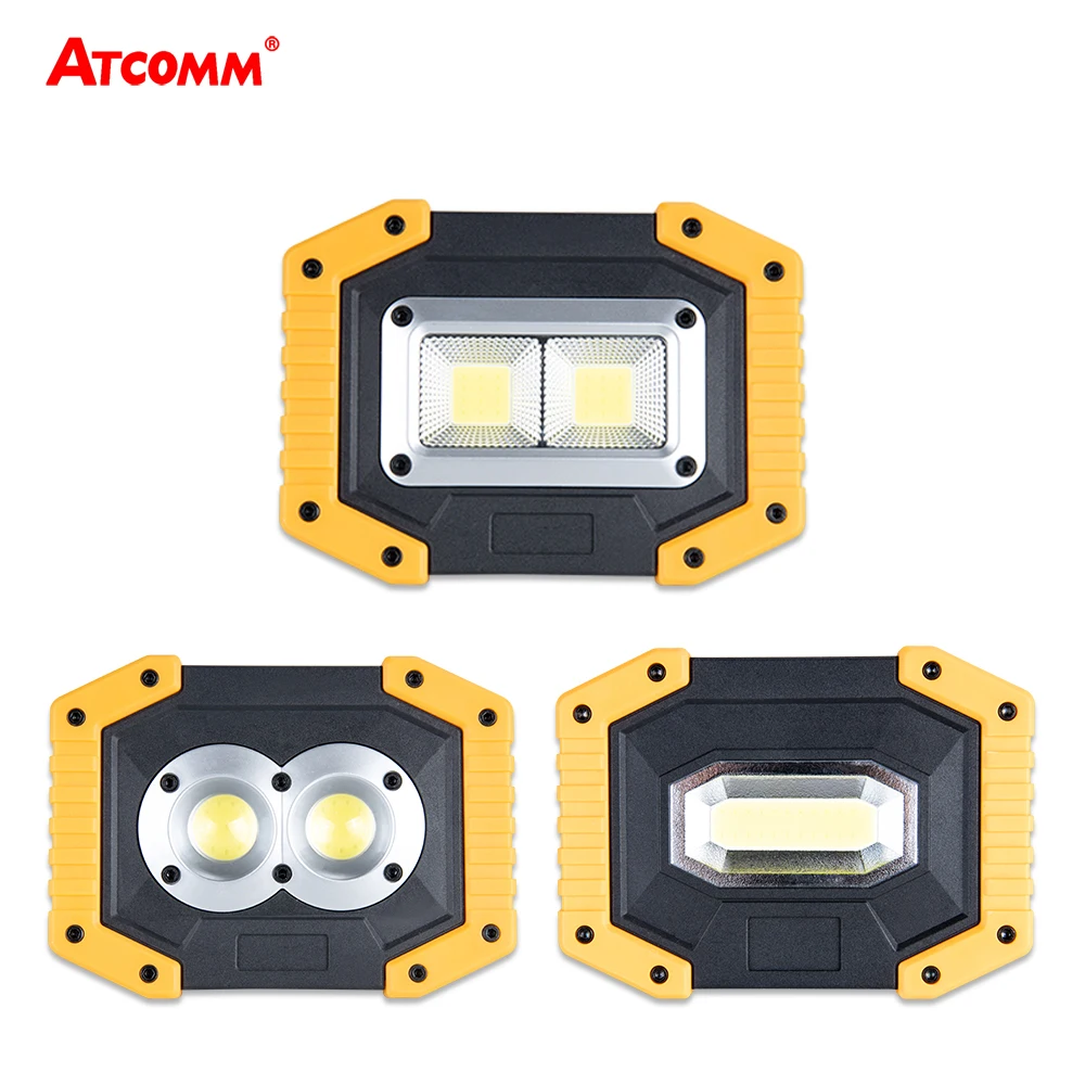 

400 Lumen Portable Spotlight 30W COB LED Work Light 3 Modes 5V USB Rechargeable High Lumen Energy Saving