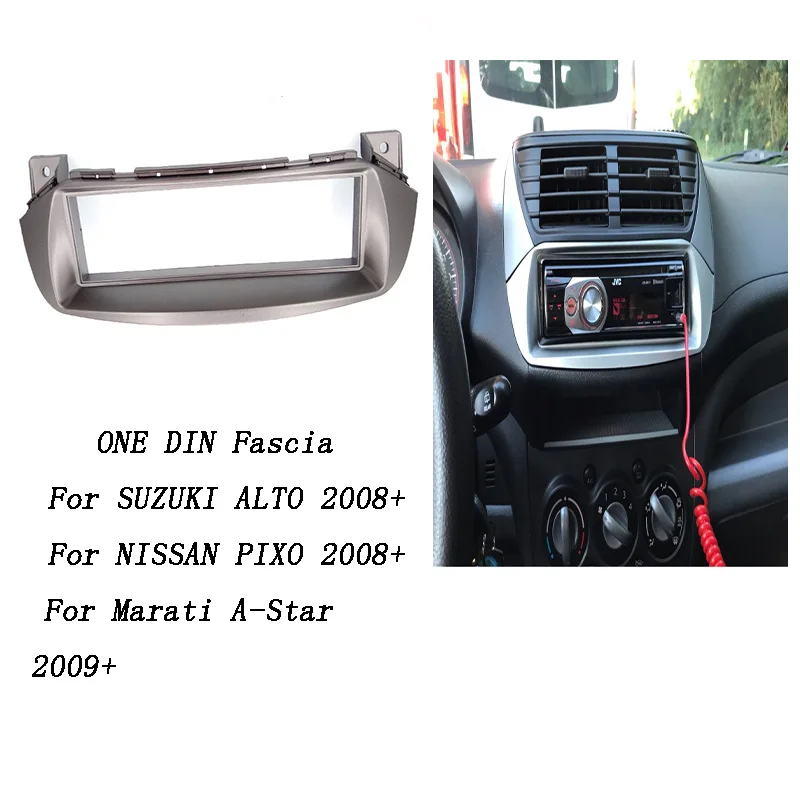 Автомобильная магнитола для SUZUKI Alto NISSAN Pixo 2008+ стерео Dash Fit Kit установка лицевая, приборная панель объемная панель DVD рамка 1 DIN