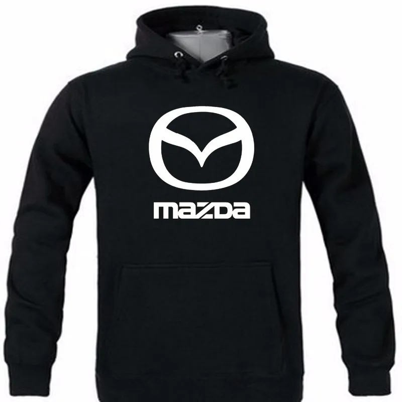 Осень и зима новое поступление Mazda Логотип пуловер толстовка с принтом капюшоном