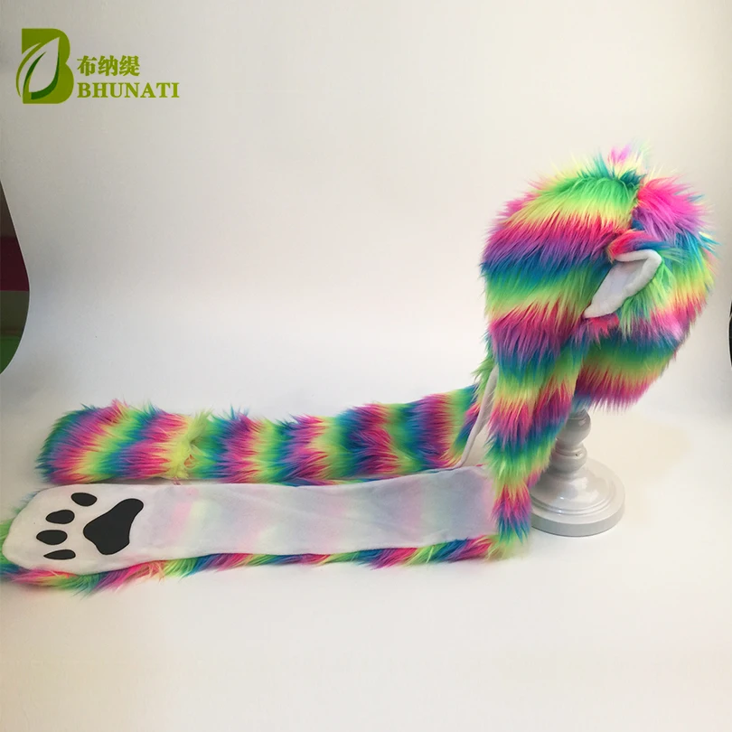 2018 зимние шляпы из искусственного меха женские теплые шапки-бини с ушками шарфы