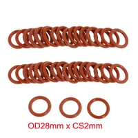 od28mm x cs2mm red silicone rubber seal o ring o ring