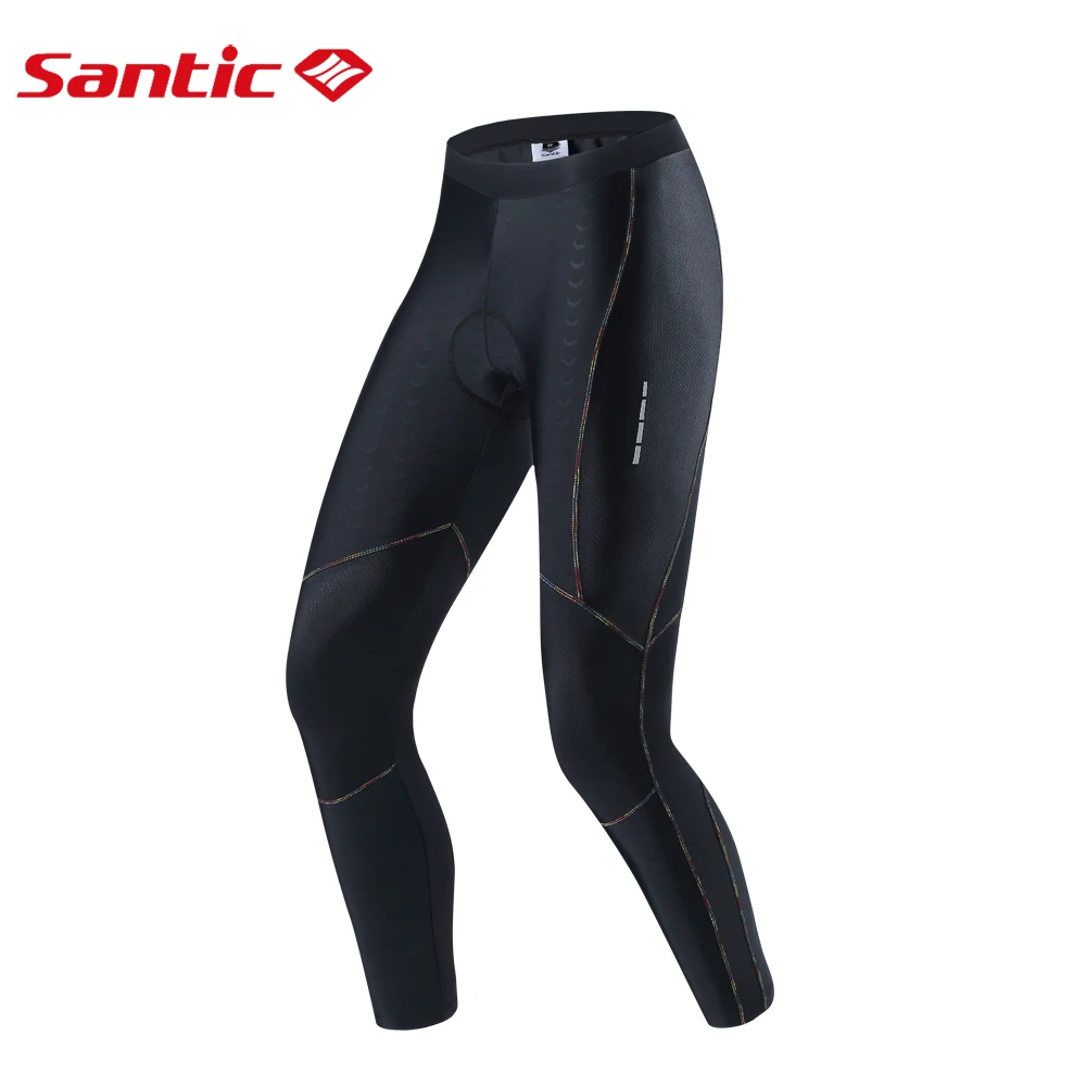 Santic Women Cycling Pants Pro Fit Coolmax 4D Pad Shockproof Reflective Pants Anti-pilling Bike Bicycle Cycling Mtb Pants