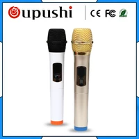 oupushi uhf wireless microphone system handheld mic with portable usb receiver 30 50m for ktv dj speech